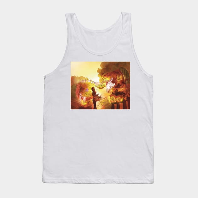 It Starts, As It Will End, In A Garden, Aziraphale and Crowley in Dowling Manor Tank Top by Navy Bird